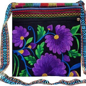 Hobo Crossbody Bag for women, Vintage Ethnic Tribal Embroidered Boho Hippie Tote